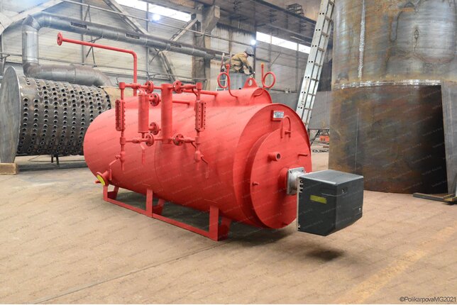 Котел паровой 0.3 тонны 170 С на газе промышленный